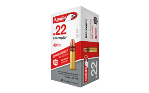 Ammunition Aguila Ammunition Rimfire 22LR AGUILA 22LR INTERCEPTOR 40GR 50/1000 • Model: Rimfire